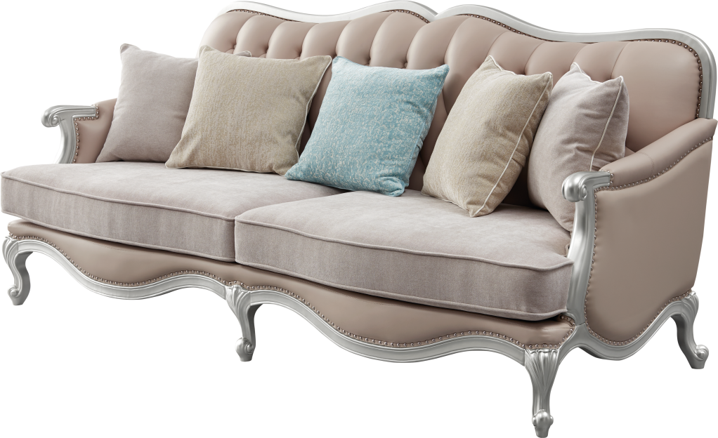Komfortables 4-Sitzer-Sofa aus Stoff